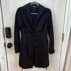 (5/$20) GAP Black Collared Shirt Dress